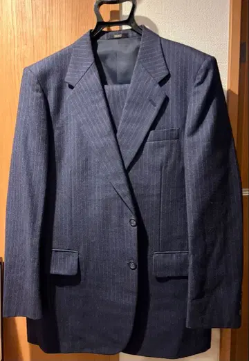 새상품급 SEIBU 스트라이프 비즈니스 정장 세트 3L~4L