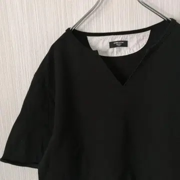 LEISURE&LUXURY 맨투맨 티셔츠 티셔츠 블랙