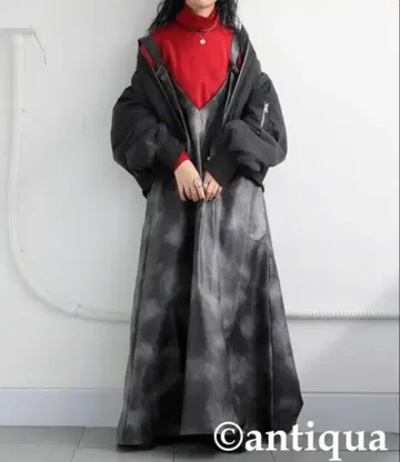 비건 가죽 원피스