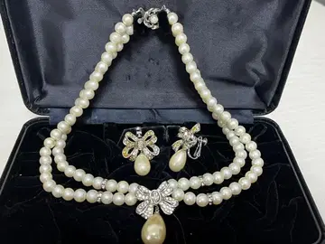 펄 리본 모티브 액세서리 세트