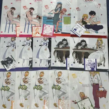 골드 컬러의 갓슈 DMM 복권 E상 클리어 파일 14장