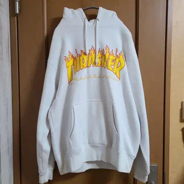 구제 THRASHER 프레임 로고 후드티 L 사이즈