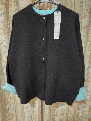 MAL 배색 가디건 미사용 새상품