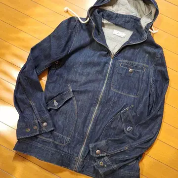 gin 후드 부착 데님 자켓 사이즈 2
