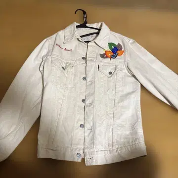 Double works 비즈 자수 데님 자켓