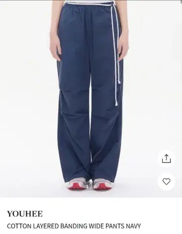 YOUHEE COTTON LAYERED BANDING 와이드 팬츠