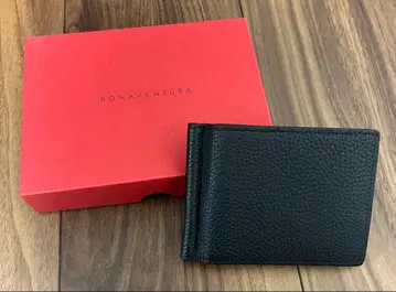 BONAVENTURA 블랙 이단 접이식 지갑