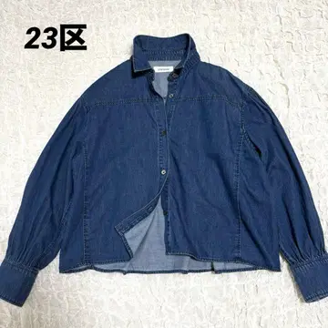 23구 2025 라이트 던거리 크롭 볼륨 셔츠 38 긴팔