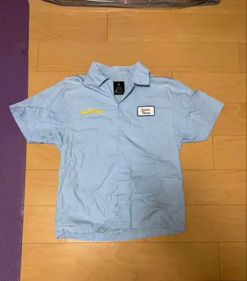 조던 x 유니온 스카이블루 반팔 셔츠 S