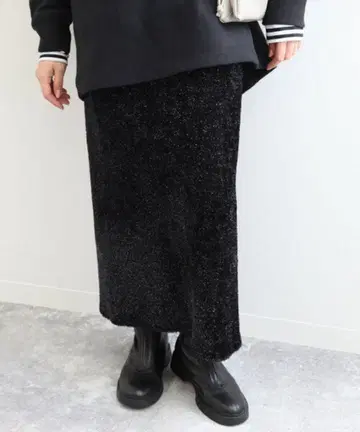 SLOBE IENA 라메 스커트