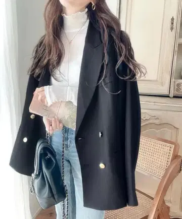 새상품 Classical Elf 사이드 슬릿 오버 사이즈 더블 자켓