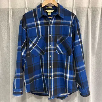 USA제 세인트 존스 베이 빅 맥 체크 무늬 헤비 플란넬 셔츠 사이즈 L