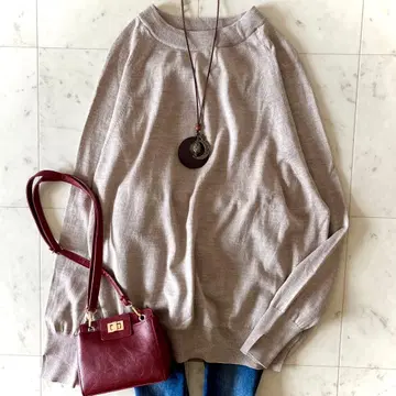 새상품급 스픽 앤 스팬 울 100% 워셔블 빅 풀오버