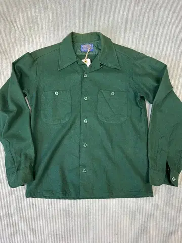 펜들턴 울 오픈 카라 셔츠 박스 셔츠 빈티지