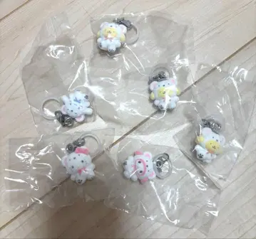 산리오 복슬복슬 스노우 메지루시 액세서리 6개 세트