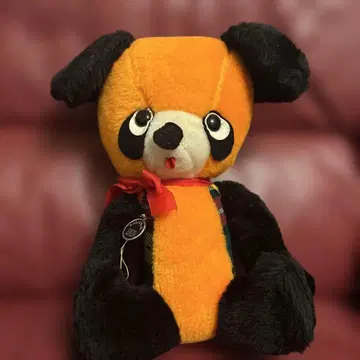 쇼와 레트로 프린스 반려동물 오렌지 팬더 봉제 인형