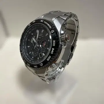 EDIFICE EFE-500 쿼츠 크로노그래프 블랙/실버