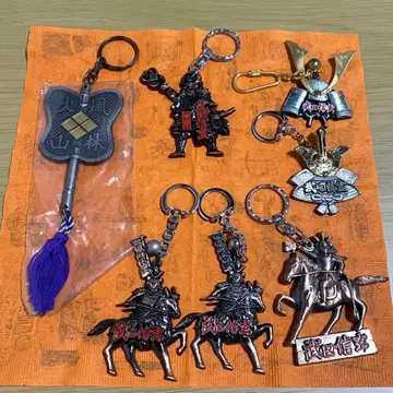 다케다 신겐 군배 부채 후린가잔 다케다 다이아몬드 술 장식 키링