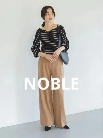 NOBLE 와이드 V넥 풀오버