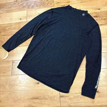 Munsingwear 멋진 보더 무늬 모크넥 골프웨어 LL