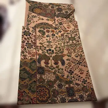 20 나고야 오비 꽃무늬 새 모티브