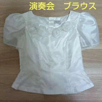 연주회 스테이지 화이트 화려한 블라우스