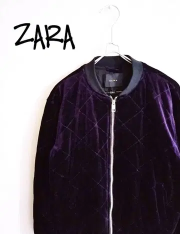 D221772 ZARA 퀼팅 블루종