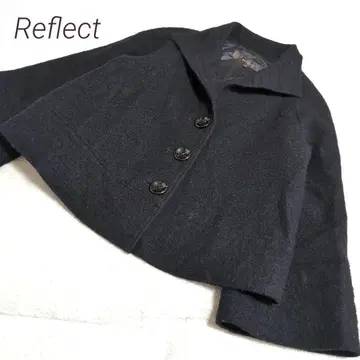 [ Reflect ] 리플렉트 울 100 플레어 숏코트 블랙