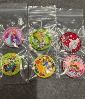 디즈니 자수 캔뱃지 6개