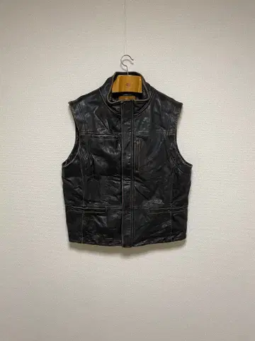 the territory ahead 차심 가죽 자켓 싱글 베스트