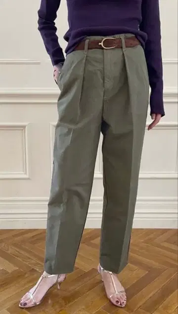 maison 하이 카운트 치노 팬츠