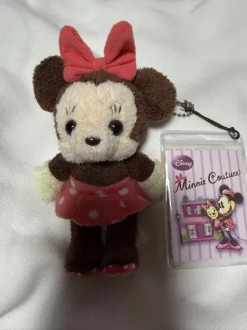 미니 마우스가 만든 봉제 인형 약 15cm 택 포함