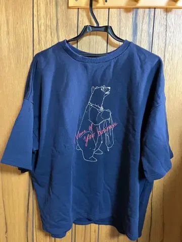 오버 사이즈 화이트 곰T셔츠 [ Eve harapeco 하라페코 상점 ]