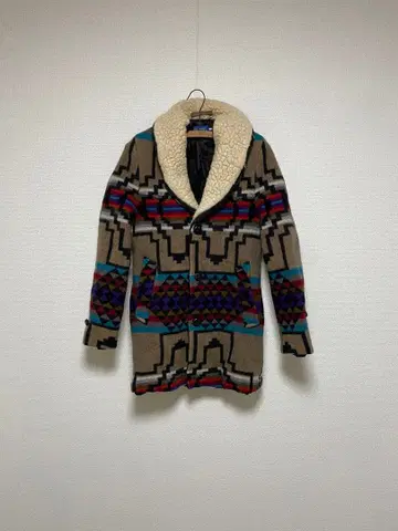 PENDLETON 네이티브 무늬 울 자켓 코트 트위드 보아