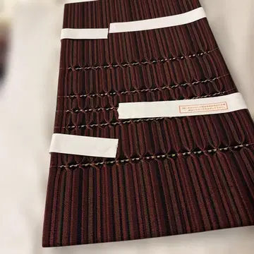 21 후쿠로 오비 빨간색과 블랙 스트라이프