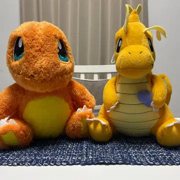 리자몽과 망나뇽 봉제 인형 세트