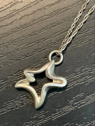 순은 Sterling 실버 별 모양 펜던트 목걸이