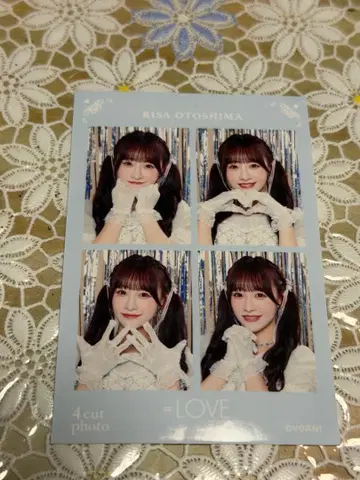 오토시마 리사 아크릴 스탠드 4컷 사진 세트
