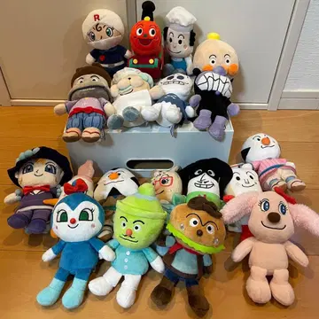 호빵맨 미니 봉제 인형 세트