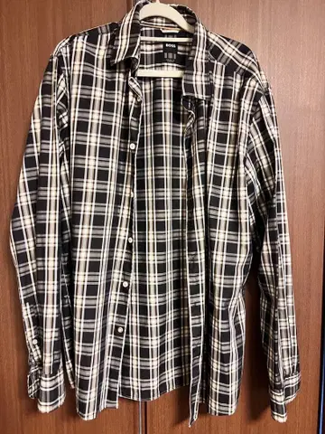 BOSS 캐주얼 체크 셔츠 새상품급