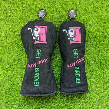 새상품 2세트 도라에몽 데님 골프 클럽 헤드커버 FW+UT