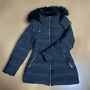 ZARA 다운 자켓 코트 블랙 미 실루엣