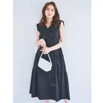 dazzlin 빅 칼라 트렌치 원피스