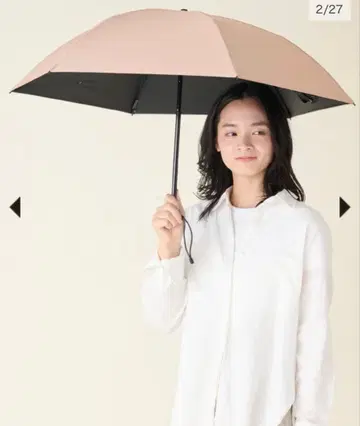 접이식 양산 2단 접이식 컴팩트 무지 핑크