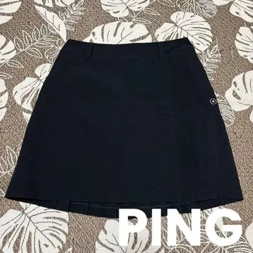 PING(핑) 여성용 골프 플리츠 스커트 블랙 L