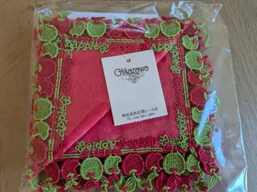 치카자와 레이스 타월 손수건 사과