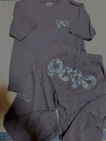 다크 브라운 카모 패턴 셋업