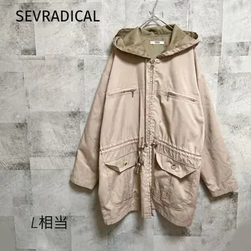 SEVRADICAL [ L ] 필드 자켓 베이지 후드 오버 사이즈
