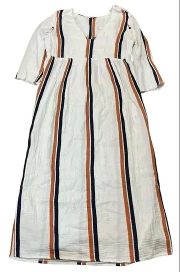 TAVIK+ 스트라이프 화이트 컷팅 원피스