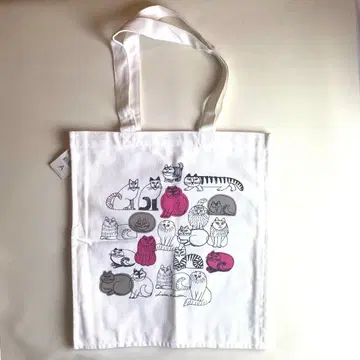 리사 라슨 스웨덴 한정판 고양이 패턴 토트백